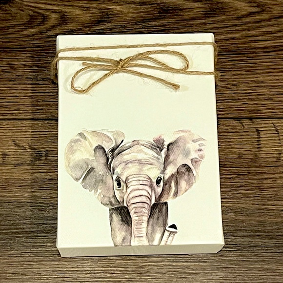 Kirklands Other - Baby Elephant Wrapped Canvas Print
